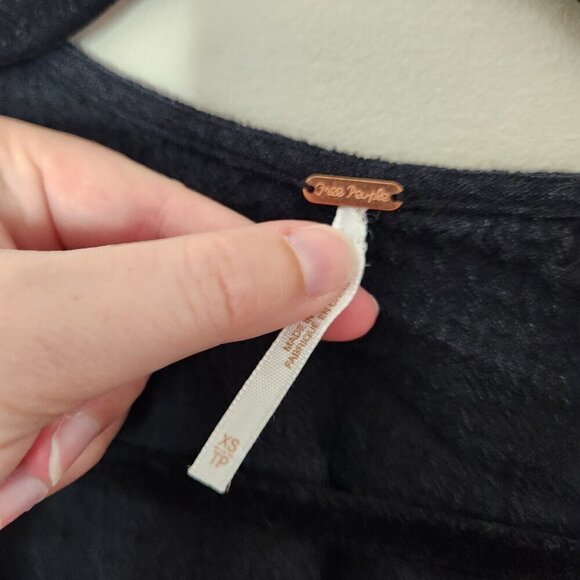 FREE PEOPLE Here She Is Crop Skirt Set Black - Picture 9 of 13